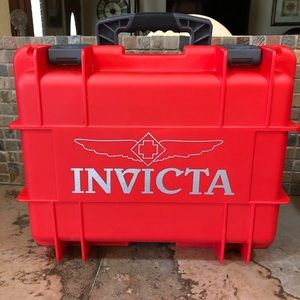 Invicta 8 Slot Watch Dive Case Red